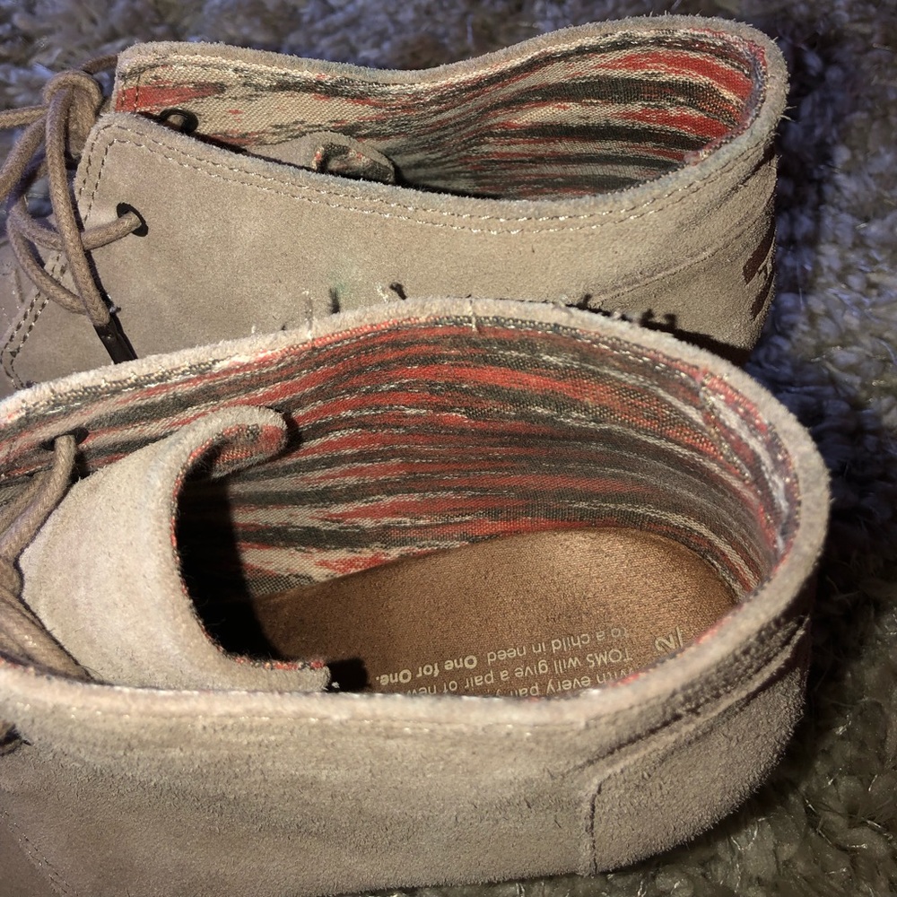 Tom’s High Wedge Suede Heels - Picture 2 of 5